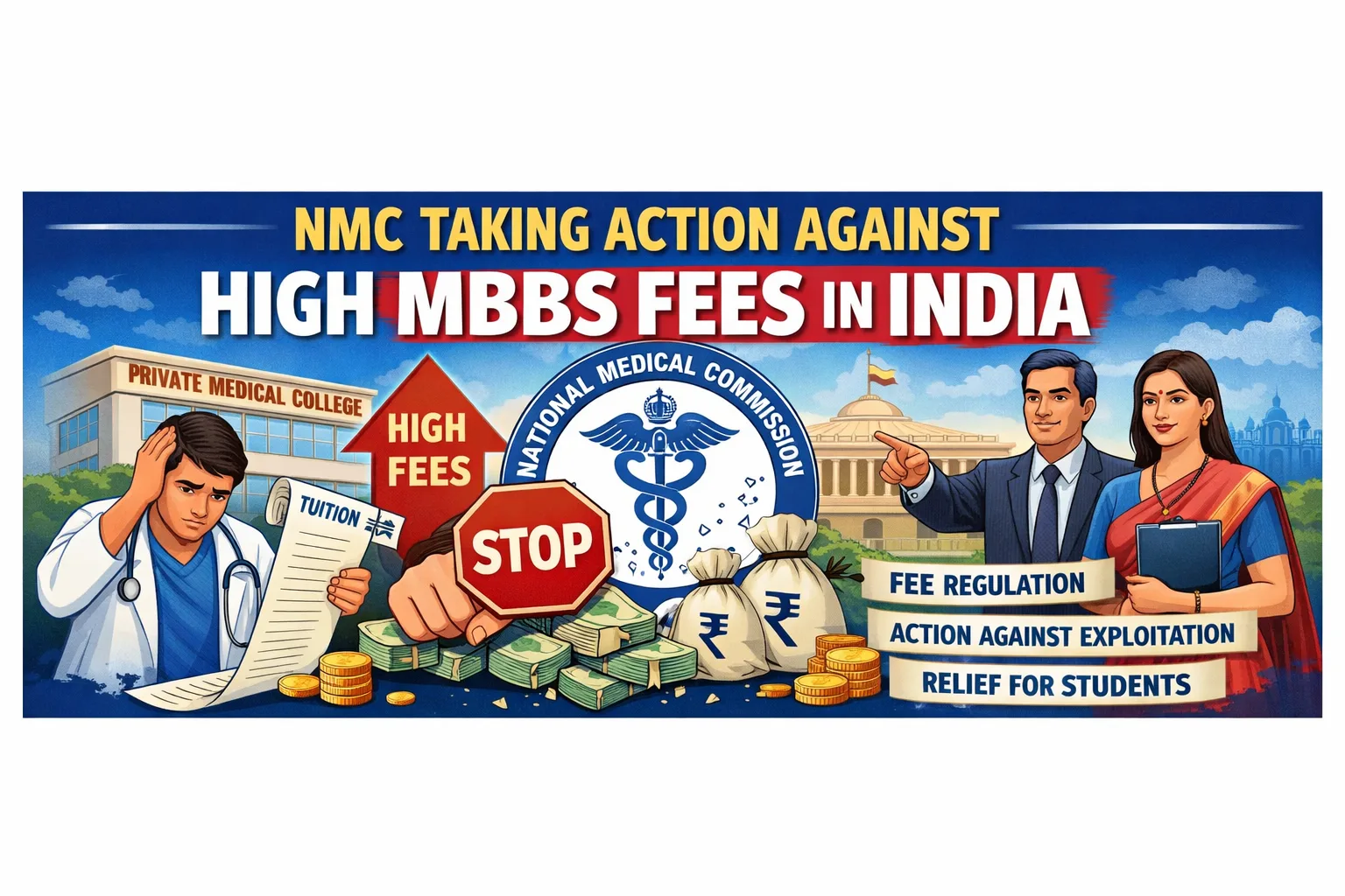 NMC Taking Action Against High MBBS fees in India